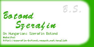 botond szerafin business card